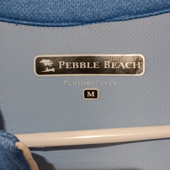 Pair of Men's PEBBLE BEACH quarter zip pullovers MED. with co-ordinating Visor - Picture 9 of 13